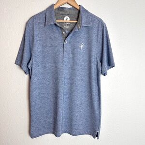 Toes on the Nose Blue Polo Surf Golf L